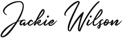 Signature style text reading 'Jackie Wilson'.