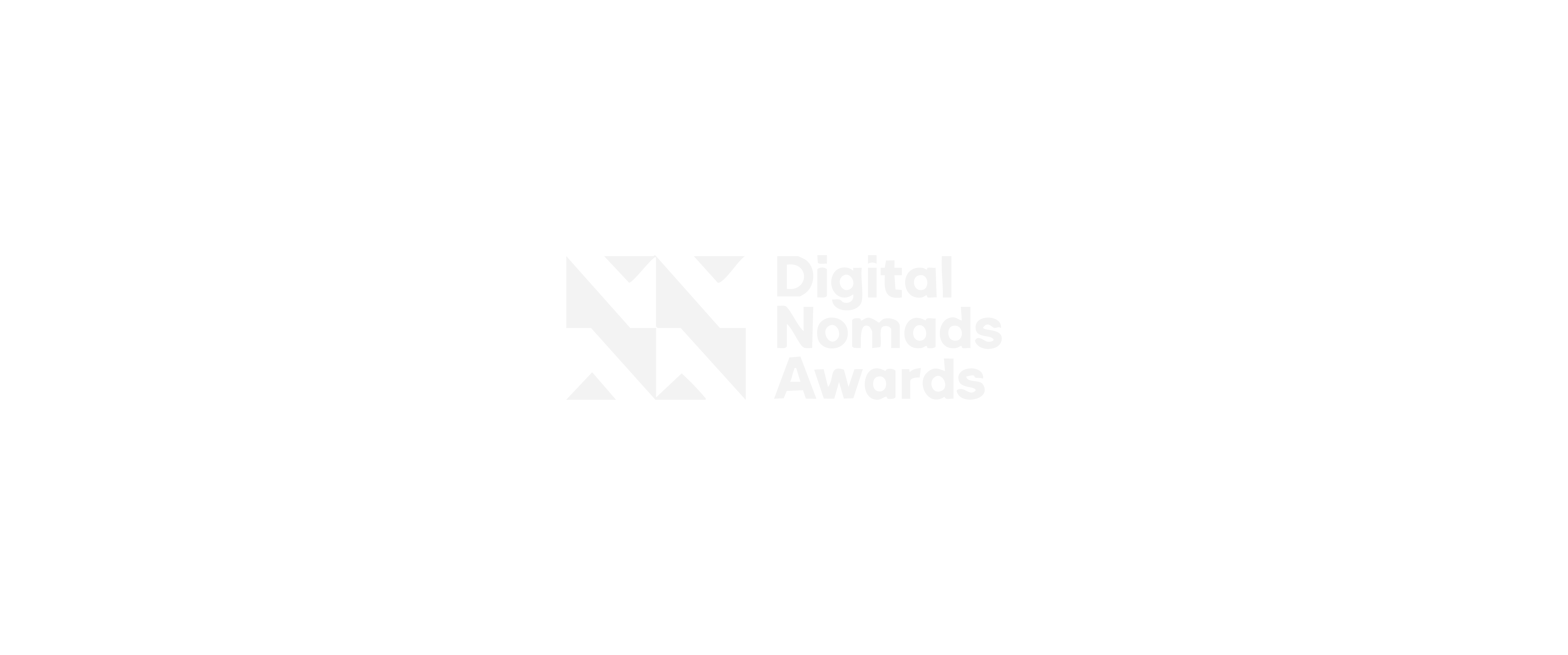 Logo of Digital Nomads Awards featuring abstract geometric shapes and text on a black background.